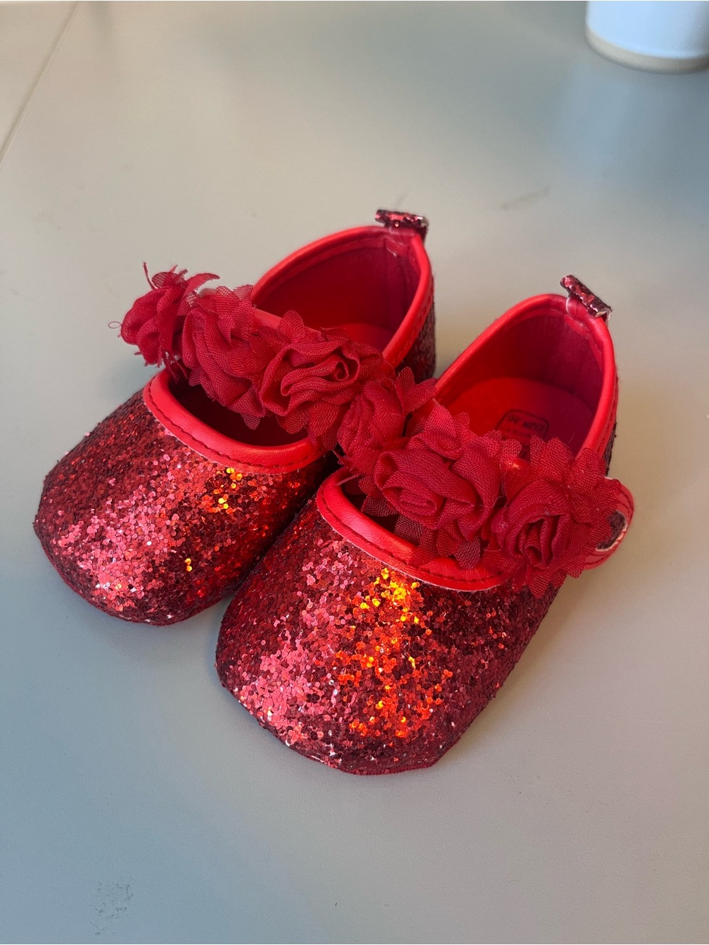 Red Sparkly Infant Shoes